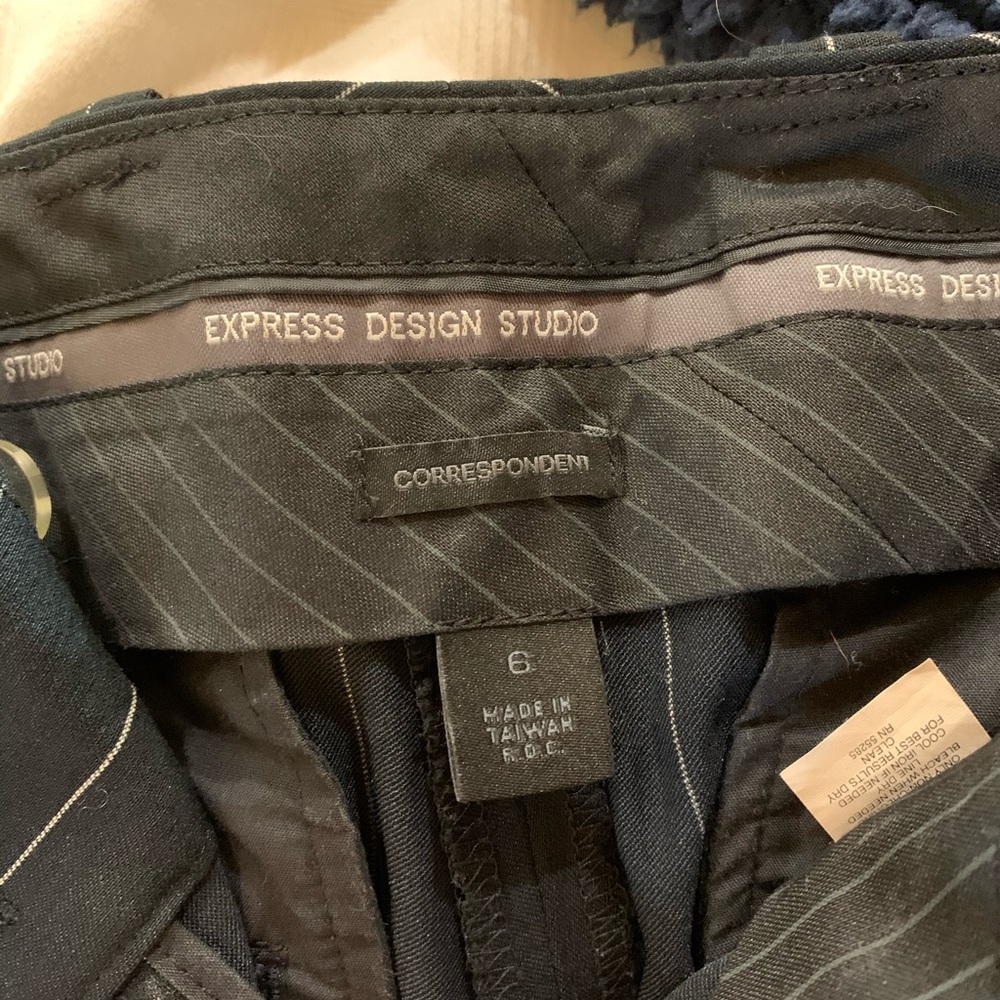 Pinstripe express pants